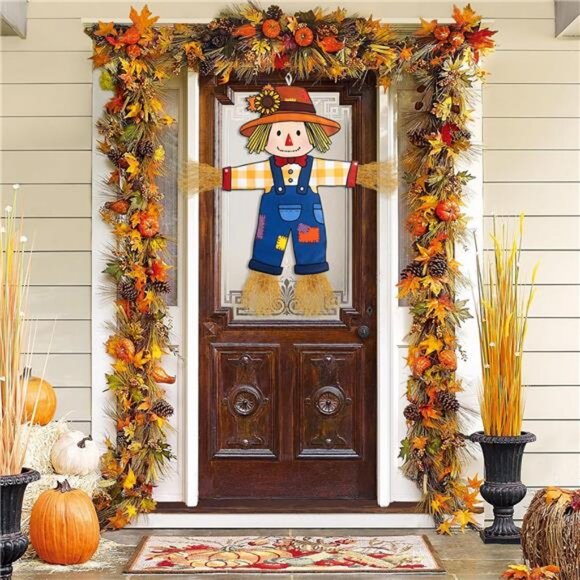 Fall Scarecrow Garden Flag Outdoor Decorations for Outside Double-Sided - Picture 4 of 8